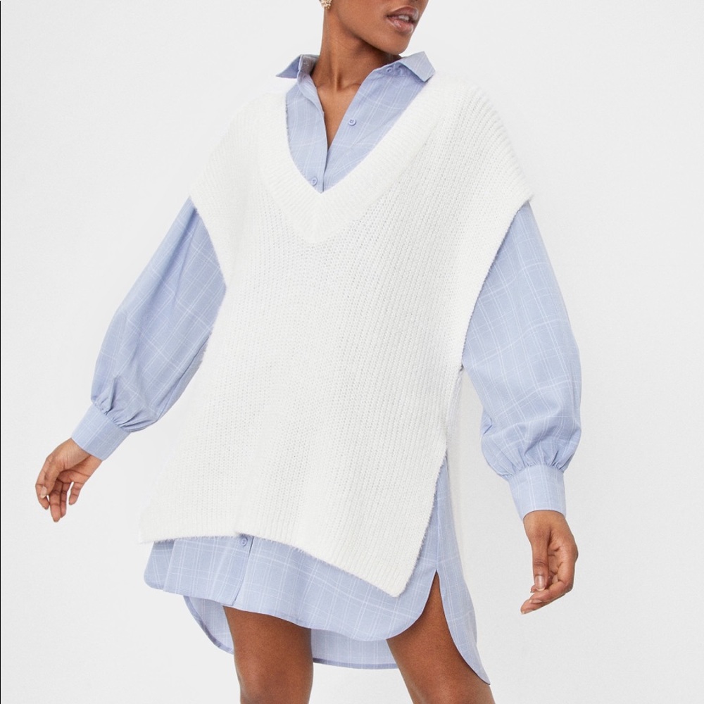 NWT - Nasty Gal Knit Oversized Tank Top, XL